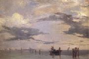 Richard Parkes Bonington View of the Lagoon near Venice (mk05) oil painting reproduction